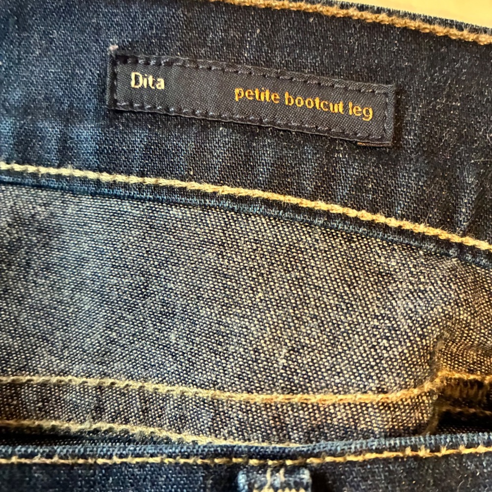 Citizens of Humanity Dita Petite Bootcut Jeans 28 Dark Blue Low Rise 1325F-243 - Picture 11 of 13